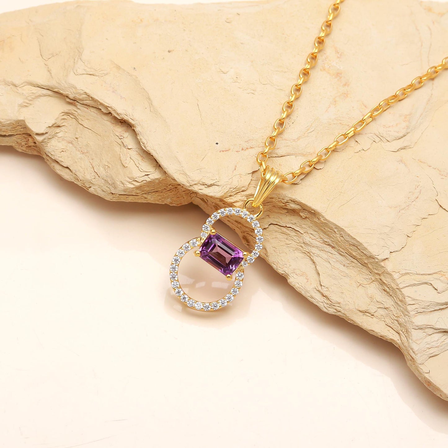 Infinity Amethyst Pendant