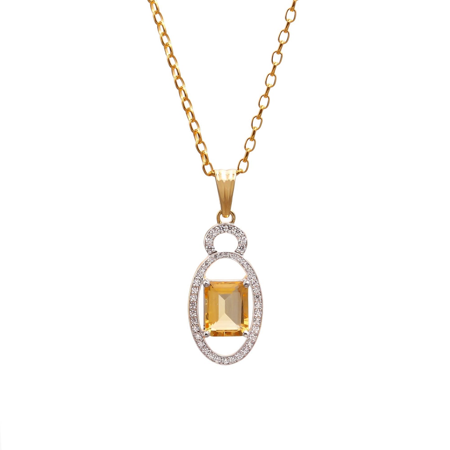 Radiant Citrine Pendant