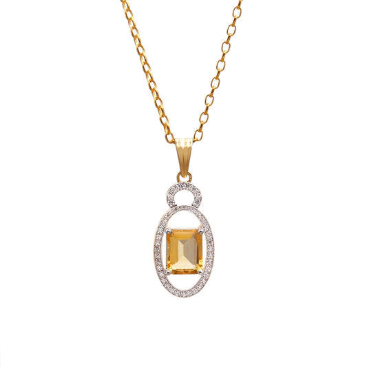 Radiant Citrine Pendant