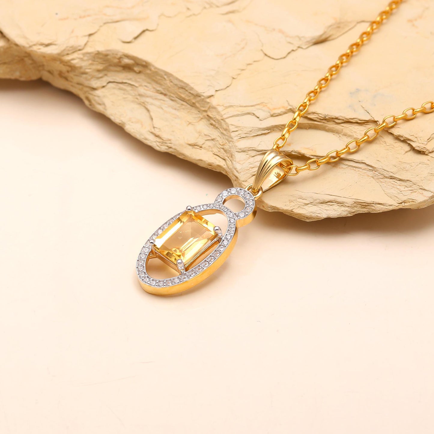 Radiant Citrine Pendant